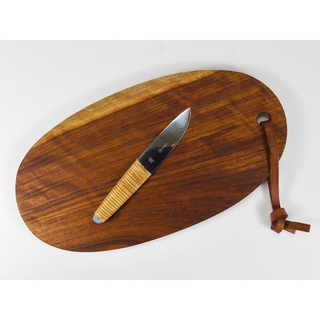Vintage Cutting Board with Amboss Knife by Carl Auböck, 1950s, Set of 2 For Sale - Image 11 of 18