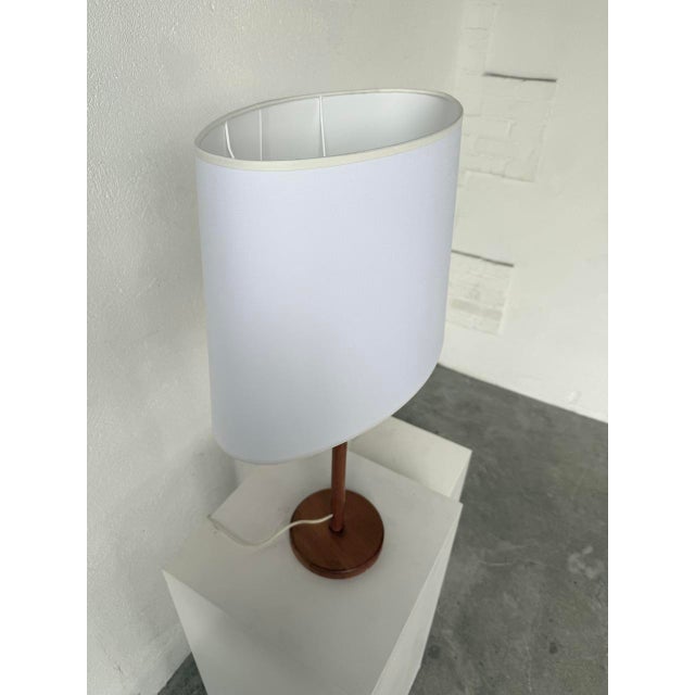 Oak Table Lamp, 1970s For Sale - Image 9 of 18