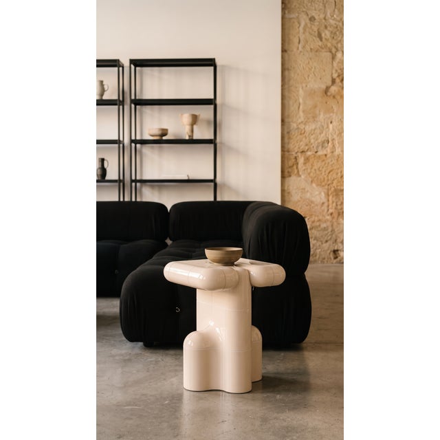 U - 001 Side Table in Cream by Rollo Studio For Sale - Image 10 of 12