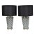 Contemporary Modern Gray Porcelain Leaf Leaves Chrome Table Lamps - A Pair For Sale