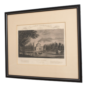 Ab Walters Central Square Philadelphia Framed & Matted Engraving