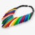 Plastic Isadora Paris Art Deco Revival Multicolor Galalith Choker Necklace For Sale - Image 7 of 11