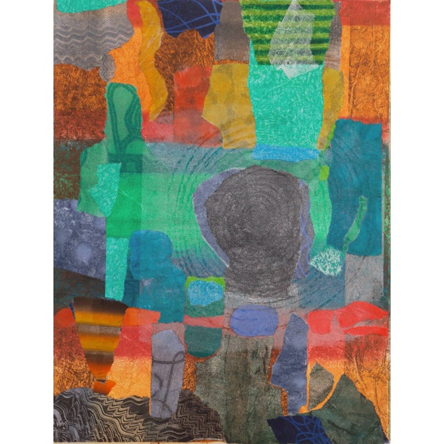 'View of Crete' by Douglas McClellan, 1988; Abstract Monotype, California Artist, Sfmoma, Lacma and Metropolitan Museum For Sale