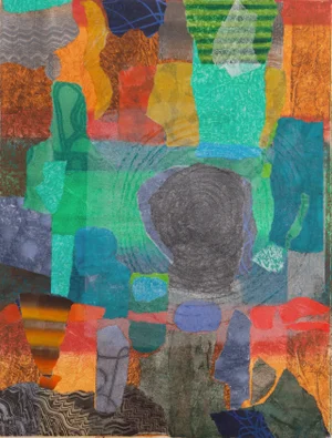 'View of Crete' by Douglas McClellan, 1988; Abstract Monotype, California Artist, Sfmoma, Lacma and Metropolitan Museum