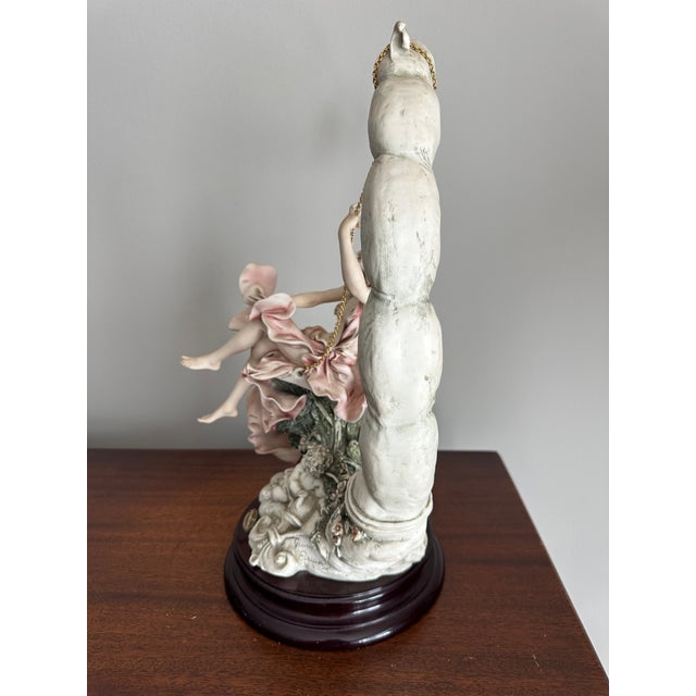Vintage 1993 Florence Giuseppe Armani "Summertime" Woman on a Swing Sculpture 485c For Sale - Image 4 of 11