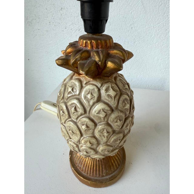 Terracotta Pineapple Lamp Base, 1950s For Sale - Image 11 of 18