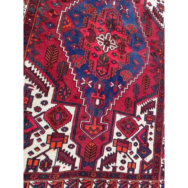 Vintage Rustic Wool Hamadan Rug, 1950s For Sale - Image 13 of 18