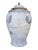 Unique Cornflower Blue-and-Gray Pottery Baluster Jar For Sale - Image 4 of 12