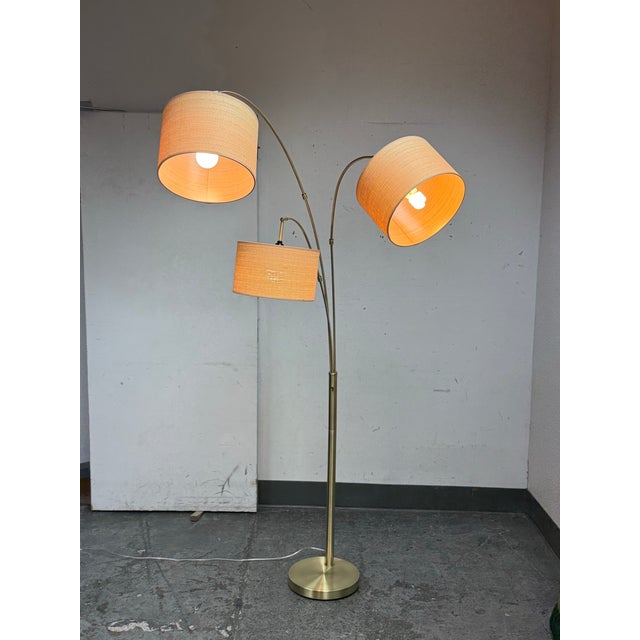 Adesso Bowery Triple Arc Floor Lamp For Sale In San Francisco - Image 6 of 12