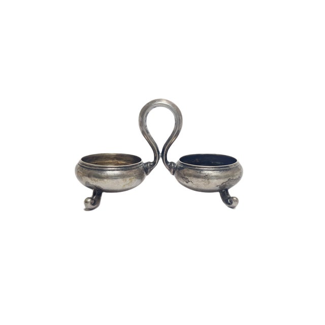 Eclectic Silver Salt and Pepper Holder, Germany, 1890s For Sale - Image 14 of 14