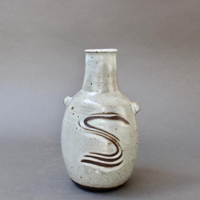 Ceramic Japanese Style Ceramic Vase with Lugs by Janet Leach, 1980s For Sale - Image 7 of 18