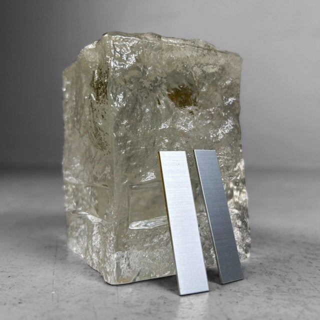 Gold Japanese Paperweight in Crystal, 1970s For Sale - Image 8 of 18