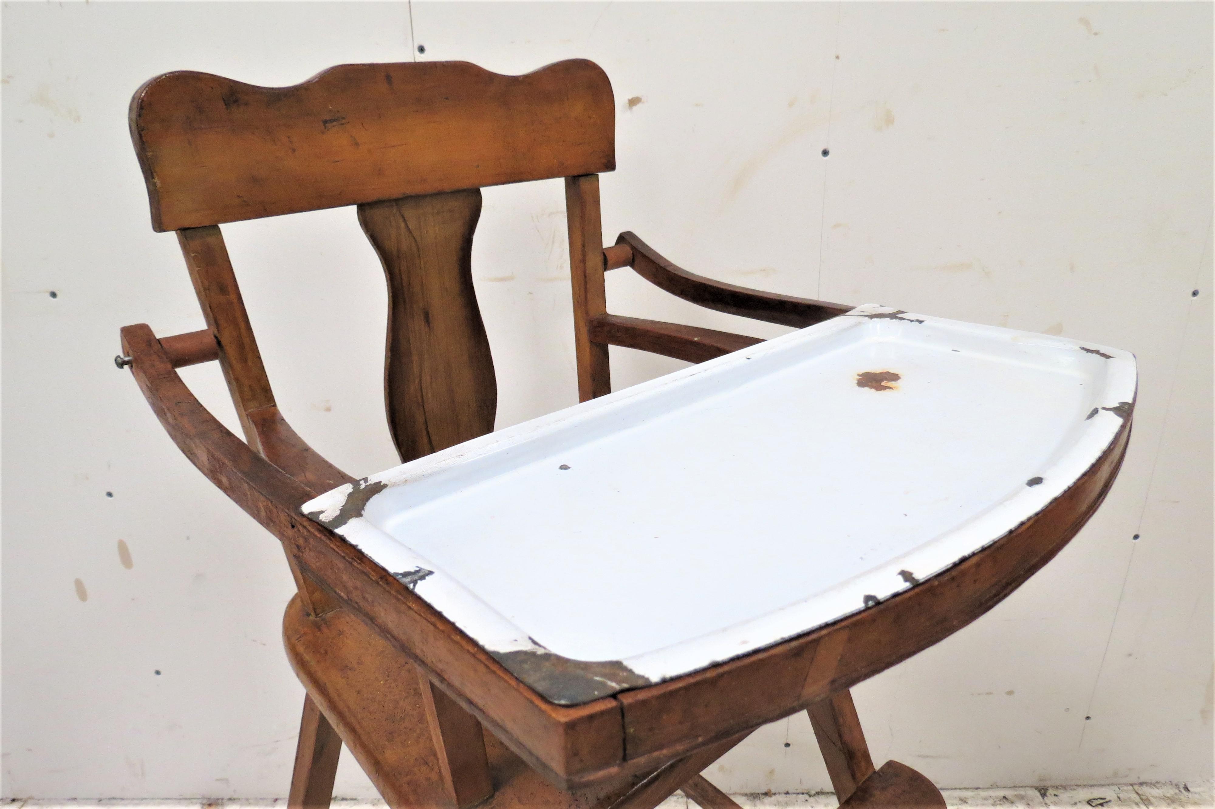 old wooden high chair for sale