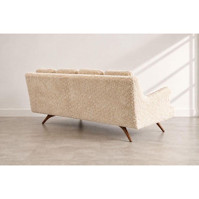 Venetian Sofa by Vladimir Kagan in Shearling, C. 1950s For Sale - Image 4 of 9