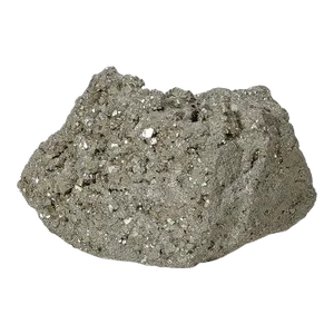 Modernist Pyrite Rock Specimen on Rectilinear Lucite Base