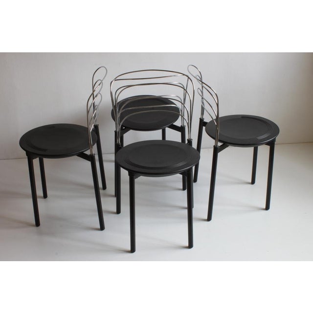 Italian Delfina Dining Chairs by Giuseppe Raimondi for Tetide, 1987, Set of 4 For Sale - Image 9 of 14