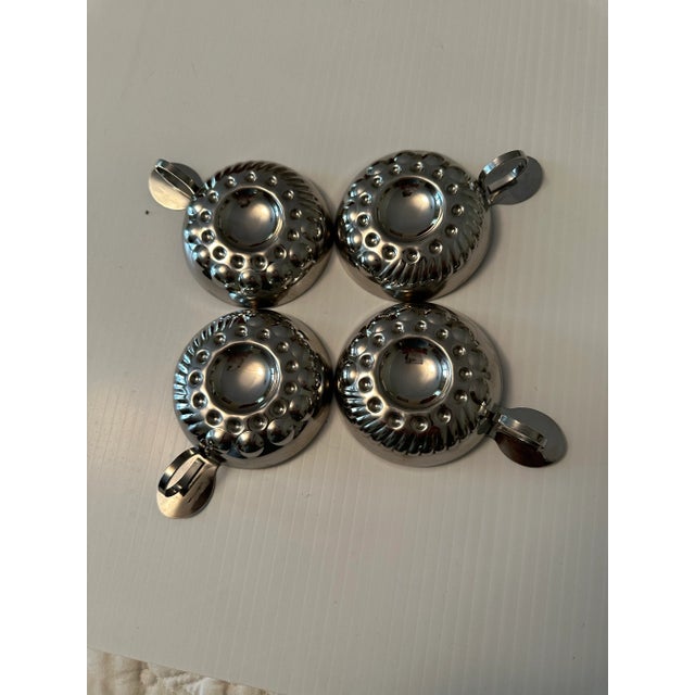 Vintage 25 year old stainless steel wine taster cups from France