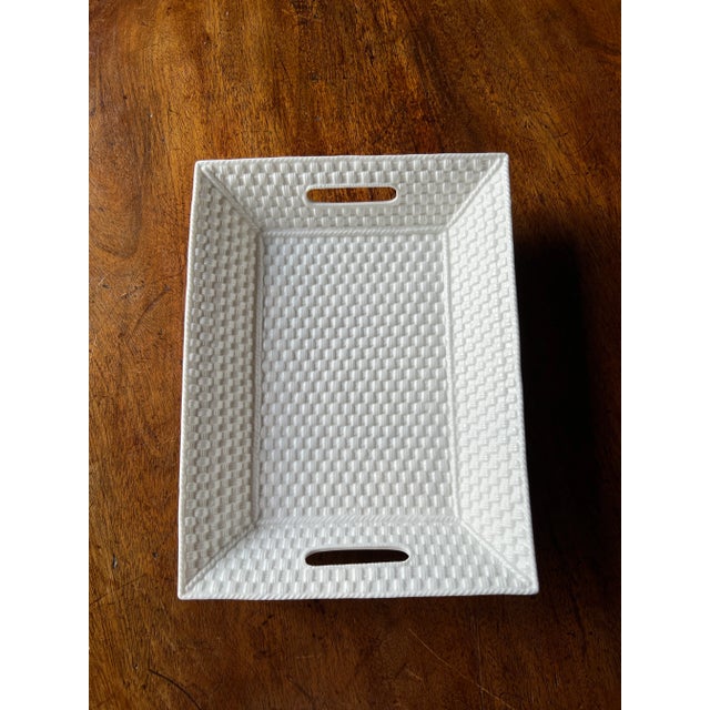 Tiffany & Co. Tiffany Weave トレイ Tiffany & Co. Basket Weave Rectangular Serving Tray – VICTOR