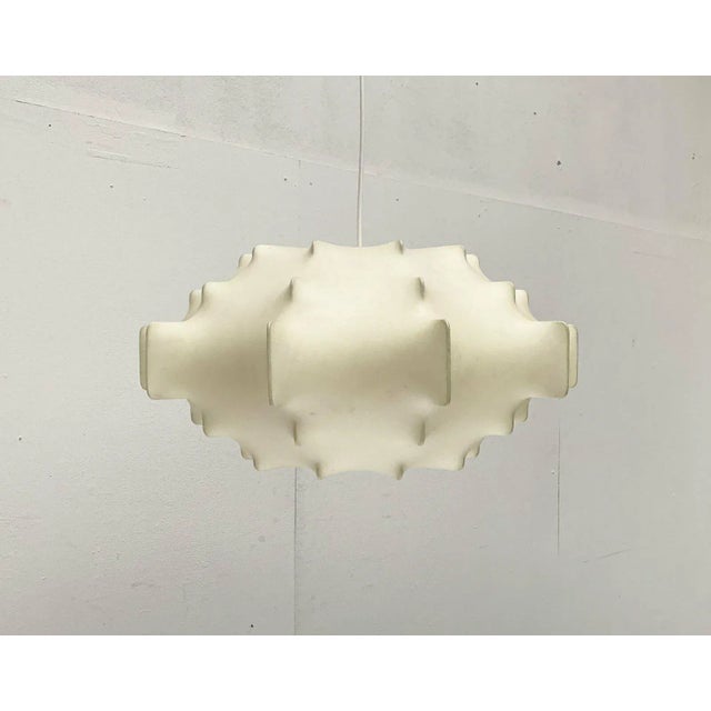 Mid-Century Modern German Cocoon Pendant Lamp by Friedel Wauer for Goldkant Leuchten, 1960s For Sale - Image 5 of 18