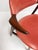 Red Colored Leather Cowhorn Chair, 1970s For Sale - Image 4 of 16