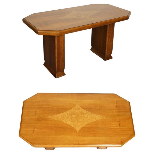 Vintage Art Deco Walnut Dining Table For Sale - Image 15 of 15