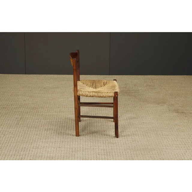 Rustic French Mid-Century Modern Dining Chairs, Style of Charlotte Perriand For Sale - Image 14 of 18
