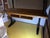 Vintage 1950s Maple Student Desk With Black Steel Legs and Cubby Storage For Sale - Image 4 of 9