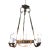 1930s French Art-Deco Chandelier W/Art Glass Dome For Sale
