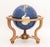 Copper Modern Semi-Precious Stone Inlaid Revolving Globe on Copper Stand For Sale - Image 8 of 15