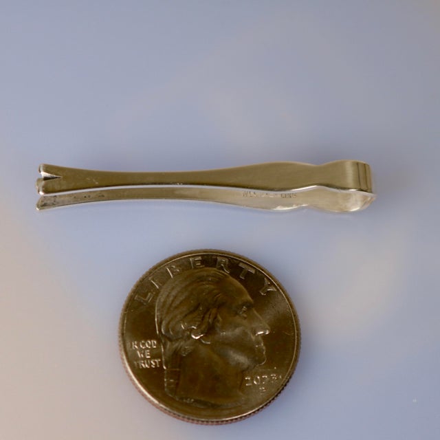 Mid-Century Modern Mid 20th Century Sterling Silver Sugar Cube Tongs by Web Silver Company For Sale - Image 3 of 11