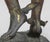 Black Late 19th Century Hermès Statue Lamp With Greek Key Glass Shade For Sale - Image 8 of 10