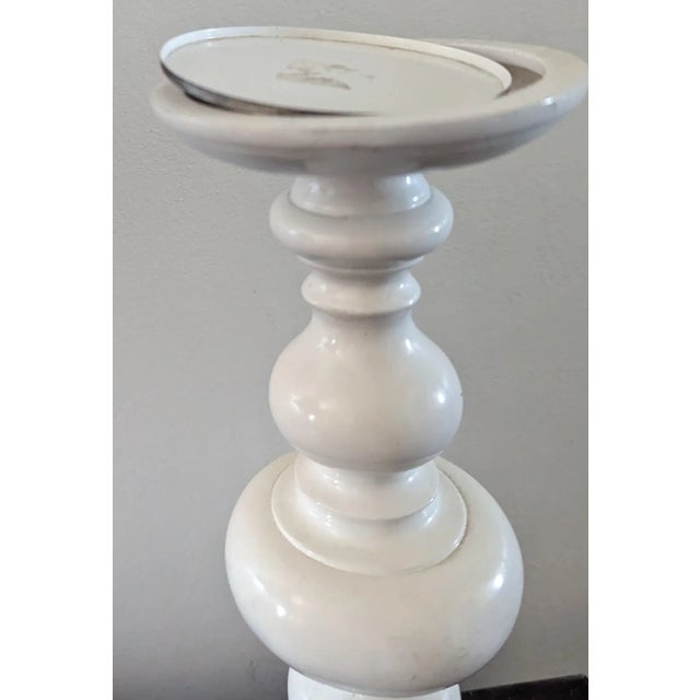Contemporary 90's Statuesque Abacus Style Candle Pillar For Sale - Image 3 of 3