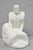 Vintage Seymour L. Shuren Modern White Carved Marble Male Soldier Figure Sculpture. "Seymour L. Shuren was a prominent...