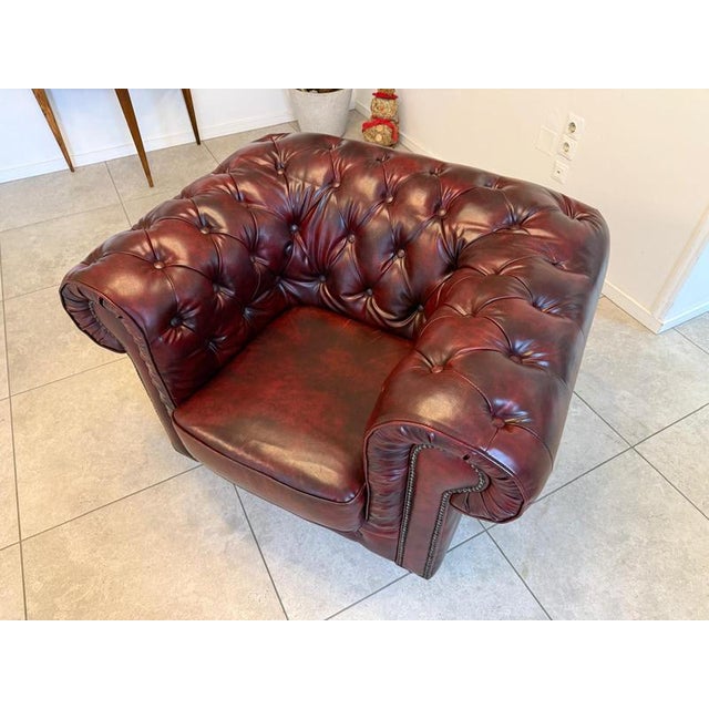 Chesterfield Leather Sofa Set, Set of 3 For Sale - Image 18 of 18
