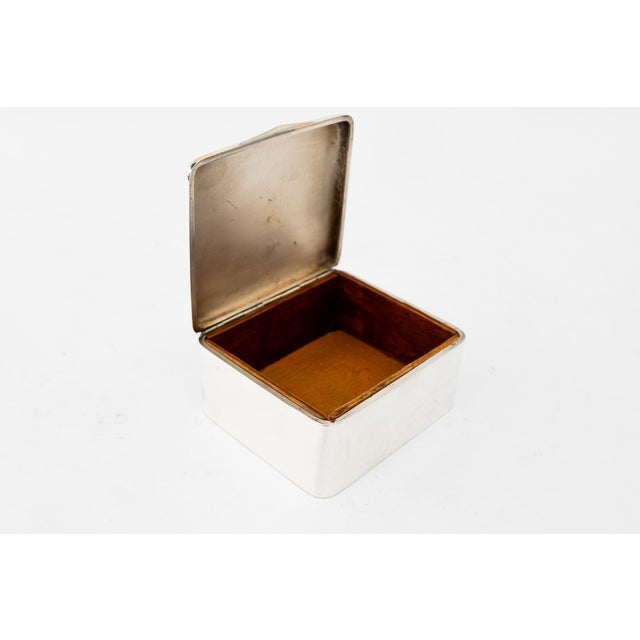 Metal Art Deco Apaca Jewelry Box, Vienna, Austria, 1920s For Sale - Image 7 of 11