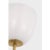 2020s AERIN for Visual Comfort Signature Brisa 20" Torch Sconce in Hand-Rubbed Antique Brass with White Strie Glass Shade For Sale - Image 5 of 8