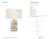 Windsor Smith by Visual Comfort Signature Diski Medium Table Lamp in Alabaster and Hand-Rubbed Antique Brass with Linen...
