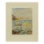 Flowers on the Beach, Botanical Watercolor Landscape For Sale