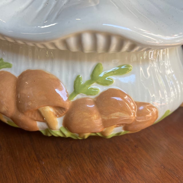 Ceramic Country Core Vintage Ceramic Mushroom Tureen With Lid For Sale - Image 7 of 10