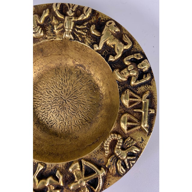 Max Le Verrier French Bronze Vide Poche or Catch All With Zodiac Symbols For Sale - Image 4 of 7