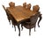 1980s Karges Vintage Dinning Room Table 48 X 72 Expands to 132 Included 8 Chairs and 3 Inserts (Leaves) For Sale