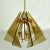 Italian Pendant in Tinted Glass and Gilded Brass by Gino Paroldo, 1950s For Sale - Image 3 of 10