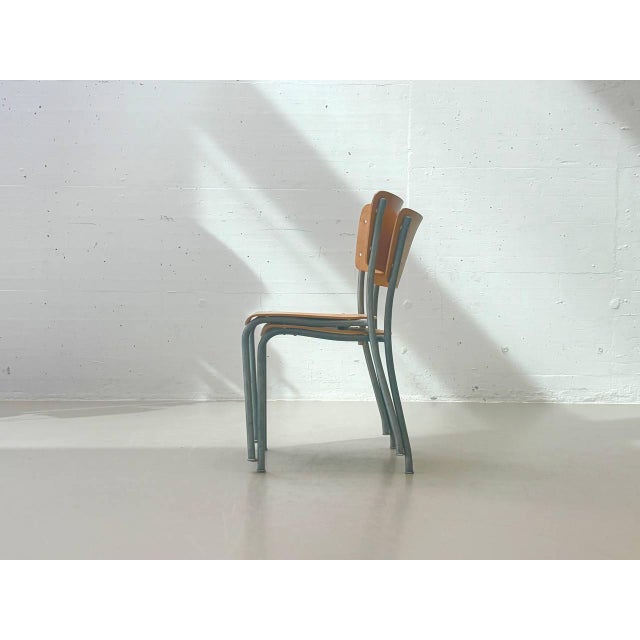 Stacking Chair from Stella, Switzerland, 1950s For Sale - Image 14 of 17