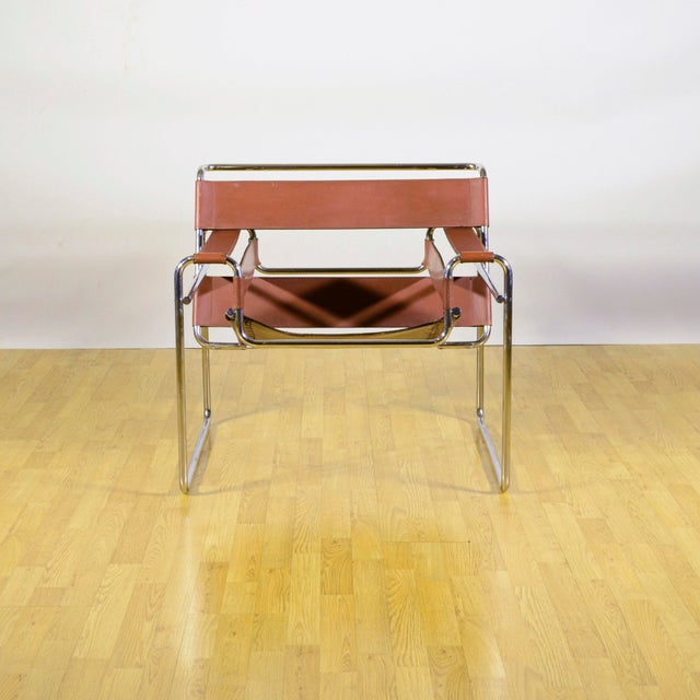 Model B3 Wassily Chair in Cognac Leather by M. Breuer for Knoll, 1940s For Sale - Image 18 of 18