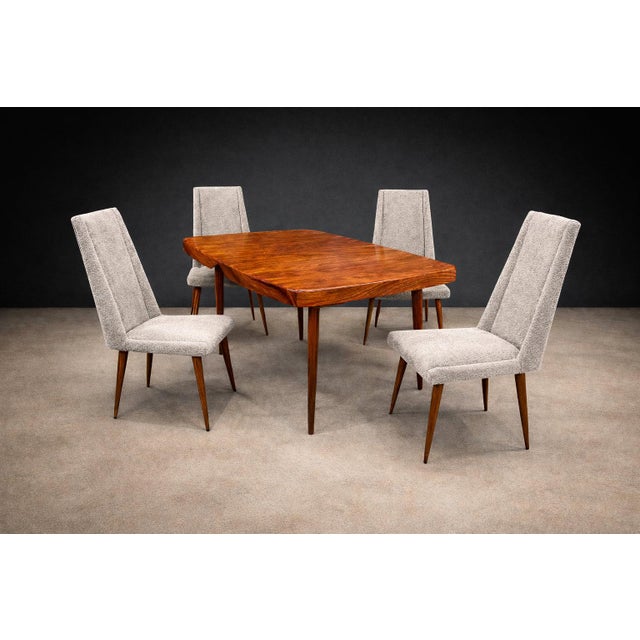 3 in 1 Extendable Dining Table in Caviuna Wood by Carlo Hauner & Martin Eisler, Brazil, 1950s - Lot 18 For Sale - Image 9 of 15