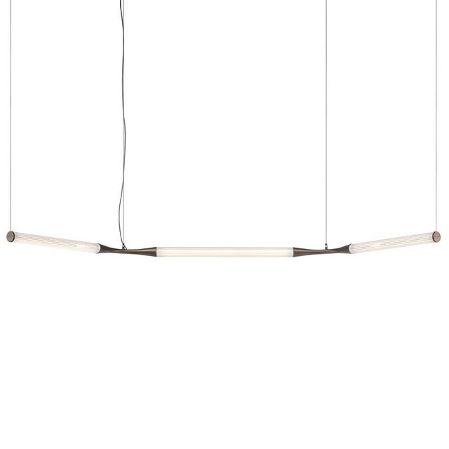 Ypsilon C-Shaped Glass Suspension Lamp by Lorenza Bozzoli For Sale - Image 4 of 5