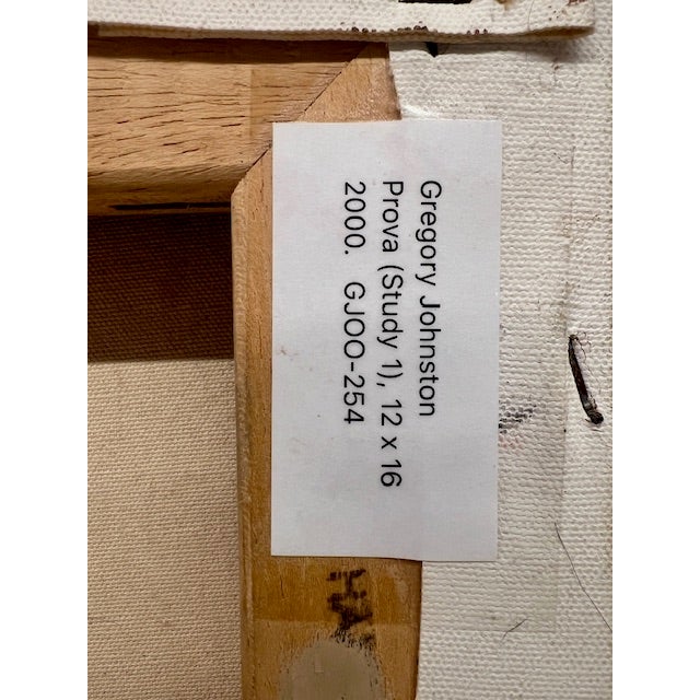 Gregory Johnston "Prova (Study I)" 2000, Oil Painting For Sale - Image 4 of 5