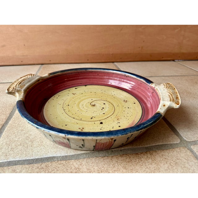 1980s Studio Ceramic Art Tray, Germany, 1980s For Sale - Image 5 of 13