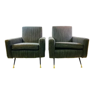1950s Marco Zanuso Mid-Century Modern Italian Armchairs Designed - A Pair
