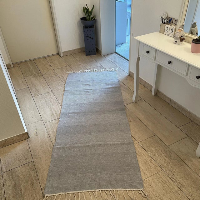 Turkish Kilim Flat Weave Runner For Sale - Image 10 of 11